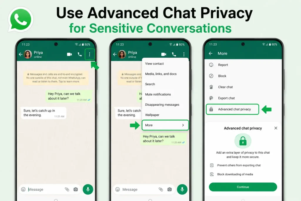 Use Advanced Chat Privacy 